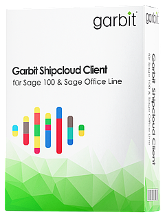 Garbit shipcloud.io Client für Sage 100 - 3D-Produktbox